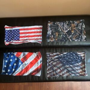 American Flag and Camouflage Bandanas